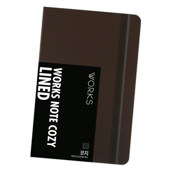 폼샵,웍스 노트 코지 라인드 03 브라운 맥시,2227,WSN-2227,WSN2227,웍스,노트,코지,라인드,03,브라운,맥시,웍스노트코지라인드03브라운맥시,140x214,mm,/,PU,104매,208p,140x214mm/PU/104매208p,507