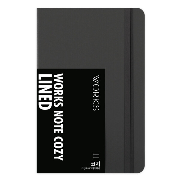 폼샵,웍스 노트 코지 라인드 05 그레이 맥시,2229,WSN-2229,WSN2229,웍스,노트,코지,라인드,05,그레이,맥시,웍스노트코지라인드05그레이맥시,140x214,mm,/,PU,104매,208p,140x214mm/PU/104매208p,509