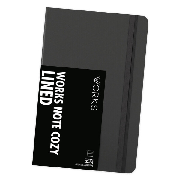 폼샵,웍스 노트 코지 라인드 05 그레이 맥시,2229,WSN-2229,WSN2229,웍스,노트,코지,라인드,05,그레이,맥시,웍스노트코지라인드05그레이맥시,140x214,mm,/,PU,104매,208p,140x214mm/PU/104매208p,509