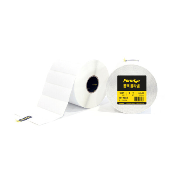 폼샵,폼텍롤라벨 감열지 100x30mm,1003,FRT-1003,FRT1003,폼텍롤라벨,감열지,100x30mm,폼텍롤라벨감열지100x30mm,100x30,mm,/,지관,40,2000개,100x30mm/지관40mm/2000개,227