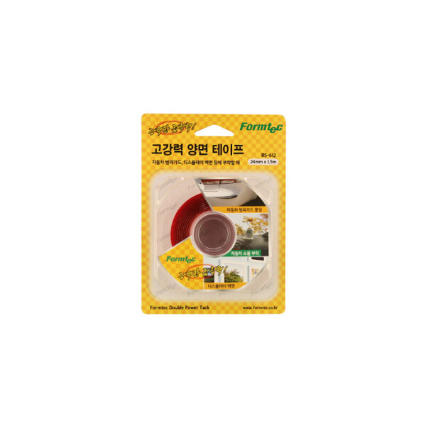 폼샵,고강력 양면 테이프(24 x 1.5) 612,BS-612,BS612,고강력,양면,테이프,24,x,1.5,612,고강력양면테이프24x1.5612,mm,/,길이,m,24mm/길이1.5m,281